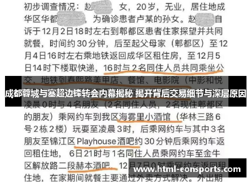 成都蓉城与塞超边锋转会内幕揭秘 揭开背后交易细节与深层原因