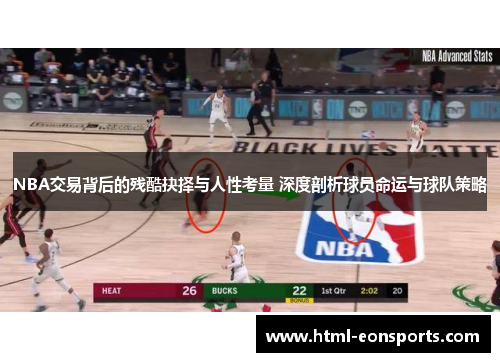 NBA交易背后的残酷抉择与人性考量 深度剖析球员命运与球队策略