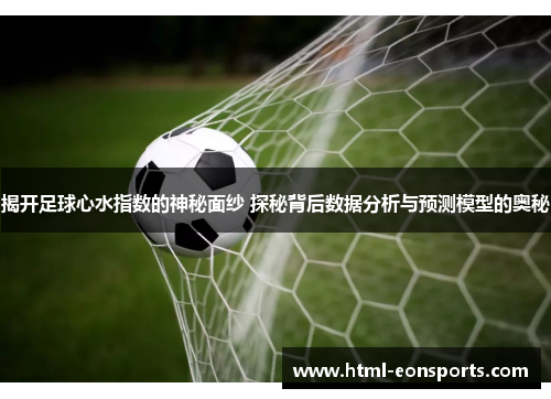 揭开足球心水指数的神秘面纱 探秘背后数据分析与预测模型的奥秘
