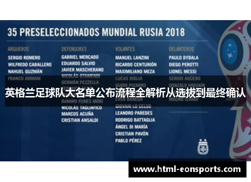 英格兰足球队大名单公布流程全解析从选拔到最终确认